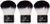 -3 Pack- e.l.f. Studio Kabuki Face Brush - Kabuki Face Brush by e.l.f. Cosmetics