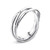 Milacolato 925 Sterling Silver Ring 18K Gold Plated High Polish Triple Interlocked Rolling Rings Stackable Band Rings for Women Size 7