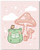 Kawaii Frog Mushroom Wall Art Print - Cute Pink Kawaii Room Decor Cottagecore Aesthetic - 8x10 - Unframed