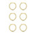 925 Sterling Silver Small Hoop Earrings - 14K Gold Plated Silver Hoop Earrings  Tiny Endless Huggie Hoop Earring Cartilage Earrings for Women-Girls-Men -3 pairs 8mm- 925 Sterling Silver Small Hoop Earrings - 14K Gold Plated Silver Hoop Earrings  Tiny Endless Huggie Hoop Earring Cartilage Earrings for Women-Girls-Men -3 pairs 8mm-