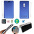 Ojtong Case for El E L W45 Case Silicone Protection Ring  plus Flip Cover Stand Shell Blue