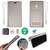 Ojtong Case for El W45 E L W45 Case Silicone Protection Ring  plus Flip Cover Stand Shell Silver