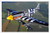 Aircraft Tin Sign #26817 North American P 51 Mustang by Waller's Decor (7.8"x11.8")