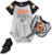 Outerstuff NFL Infant Blitz Onesie Bib and Bootie Set-Heather Grey-18 Months Cincinnati Bengals