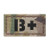 IR Multicam BPOS B plus Blood Type 1x2 First Aid Kit IFAK OCP Tactical Morale Fastener Patch
