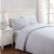 Truly Soft Everyday Printed Gingham 3 Piece Twin Sheet Set in Grey