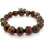 OVALBUY Tibetan Buddhist 12mm Wood Beads Fo Kwan-yin Mala Meditation Wrist Bracelet