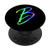 Rainbow Letter B Phone Case Colorful Gradient Cute Initial B PopSockets Swappable PopGrip