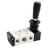 5 Way Pneumatic Air Hand Lever Valve 2 Position Operated Valve Solenoid Valve Port 1-4" Manual Control Push Pull Valves 4H210-08