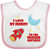 Inktastic I Love My Mommy to The Moon and Back Baby Bib White 278f5