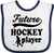 Inktastic Future Hockey Player Baby Boy Baby Bib White-Blue