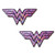 Wonder Woman 3D Pink Reflective Sticker Decal 2 Pack