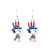 Peanuts Inspired Americana July 4th Snoopy Earrings