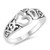 CloseoutWarehouse Sterling Silver Filigree Om Sign Ring Size 7