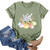 POLLYANNA KEONG Womens Easter TshirtsWomens Short Sleeve TopsWomen Casual Printing Short Sleeves O-Neck Loose T-Shirt Blouse Tops Green POLLYANNA KEONG Womens Easter TshirtsWomens Short Sleeve TopsWomen Casual Printing Short Sleeves O-Neck Loose T-Shirt Blouse Tops Green