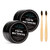 2-Pack Teeth Whitening Charcoal Powder Natural Activated Charcoal Teeth Whitener Powder with Bamboo Brush Oral Care Set