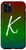 iPhone 11 Pro Initial K Blue Green Red Gradient Phone Case Green Letter K Case