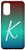 Galaxy S20 Letter K Blue to Red Gradient Phone Case Cute Teal Initial K Case
