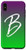 iPhone XS Max Letter B Phone Case Purple Gradient Ombre Green Initial B Case