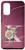 Galaxy S20 Maroon floral Initial Letter K monogram beige roses Case