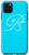 iPhone 11 Pro Max Letter B Flower Bright Blue Phone Case Blue Floral Initial B Case