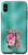 iPhone XS Max Teal floral Initial letter R monogram lilac flowers Case