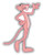 cartoon Pink Panther Idea Car Bumper Sticker Decal - Longer Side 14''