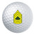 USAMM Army E-8 Master Sergeant Rank White Golf Ball Gift Set of 3