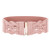 Women's Elastic Vintage Belt Stretchy Retro Wide Waist Cinch Belt-PinkS-
