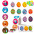 Easter Stickers for Kids 14 Pattern with 1000 PSC Roll Stickers Happy Easter Bunny Stickers Easter Egg Stickers Assorted Vibrant Colors and Designs Stickers for Easter Theme Party Decoration