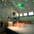 Glow in The Dark Stars for Ceiling Wall Decals-Realistic Stars and Full Moon Shining Decoration Glowing Ceiling Decals Stickers for Kids Girls Boys Nursery Bedroom Living Room -Green-
