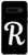 Galaxy S10 plus Black white Monogram R Initial Capital Letter R Gifts Phone Case