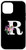 iPhone 12 mini floral monogram white initial letter R cute pink red flowers Case
