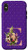 iPhone X-XS Purple floral Initial Letter E monogram blush lilac flowers Case