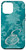 iPhone 12 Pro Max Teal floral Initial letter E monogram teal ornamental Case