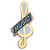 G-Clef Music Pin