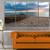 Designart MT10778-271 Rusty Row Boat on Sand at Sunset - Extra Large Seascape Glossy Metal Wall Art,48x28