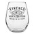 Vintage 1971 Printed 17oz Stemless Wine Glass 50th Birthday Aged to Perfection 50 years old gifts