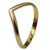 Gold Toe Ring 14k Gold Filled Chevron Midi Toe Ring -Not Plated- Size 2