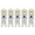 Welsun 5 pcs Dimmable 2W G9 LED Bi-pin Lights T 14 SMD 2835 100-150 lm Warm White-Cool White -AC 220V-AC 110V- -Light Source Color - Cool White Voltage - 220V-