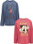 Disney Mickey Mouse Toddler Boys 2 Pack Long Sleeve Graphic T-Shirt 4T Red-Charcoal