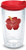 Tervis 1029777 Hibiscus Insulated Tumbler with Emblem and Red Lid 16oz Clear