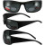 BluWater Polarized Bifocal 1 Sunglasses Matte Black Frames  plus2.0 Magnification Smoke Lenses by Global Vision
