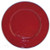 Enamelware - Red on Red Texture Pattern - 8.5 Inch Sandwich Plate