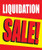 Liquidation Sale 18"x24" Store Business Retail Discount Promotion Signs -Single Sign-