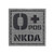 Wolf Gray IR OPOS NKDA O plus Blood Type 2x2 Grey Tactical Morale Fastener Patch