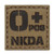 Coyote Brown Tan Infrared IR OPOS NKDA O plus Blood Type 2x2 Tactical Morale Touch Fastener Patch