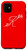 iPhone 11 Initial K Flower Bright Red Phone Case Red Floral Letter K Case