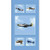 Veedaf 23" Fabric Panel - Studio E Air Show Vintage Propeller Airplane Wallhanging Blue