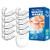Mouth Guard for Grinding Teeth 2 Size Upgraded Dental Guard for Teeth Grinding Eliminates Teeth Clenching Anti Grinding Dental Night Guard Stops Bruxism Case Include Pack of 10 pcs